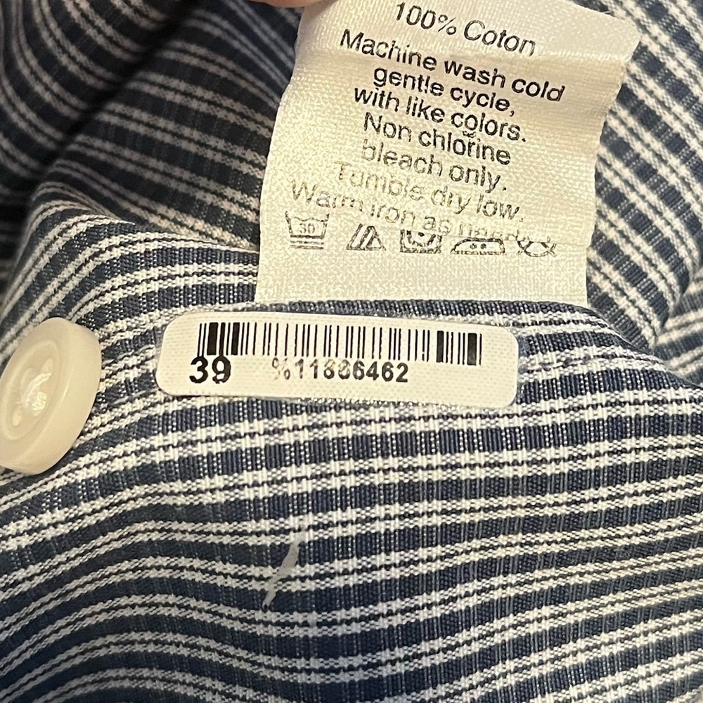 Jcrew Thompson Suitings blue and white checked button-up shirt - Picture 5 of 5